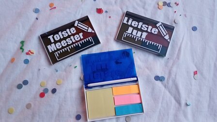 Notitieblok met pen - Tofste of Liefste