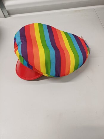 Regenboog pet